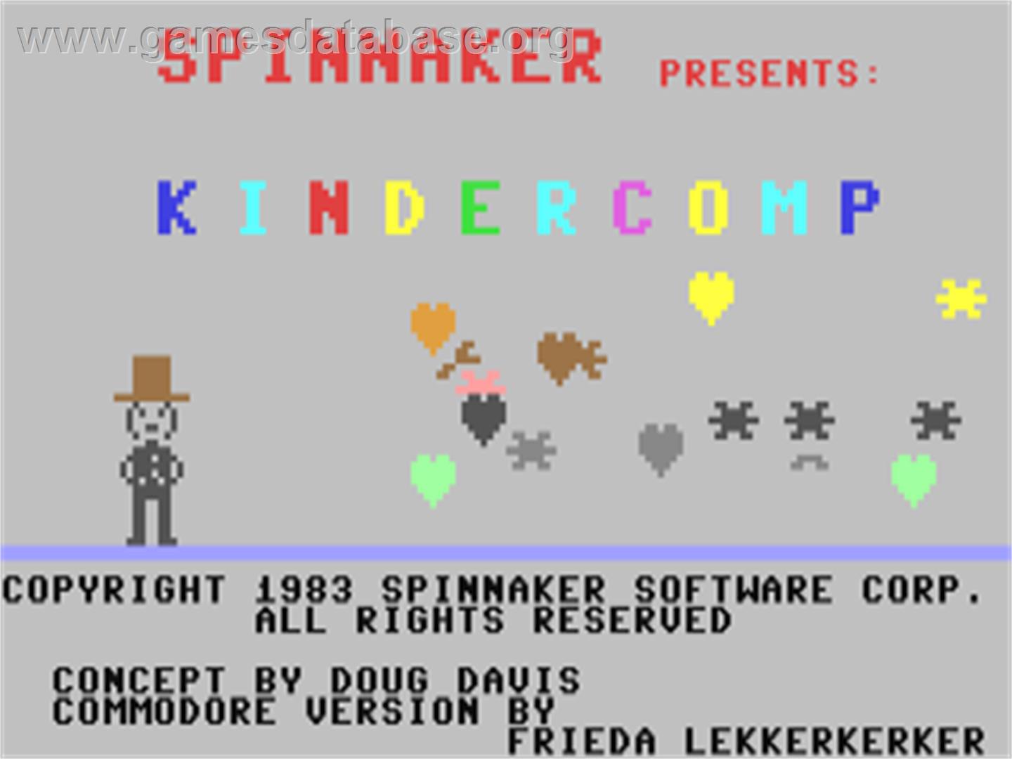 Kindercomp - Commodore 64 - Artwork - Title Screen