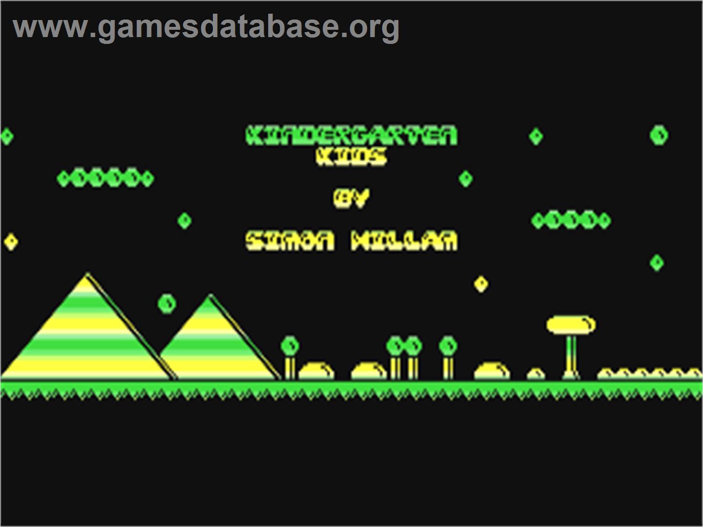 Kindergarten Kids - Commodore 64 - Artwork - Title Screen