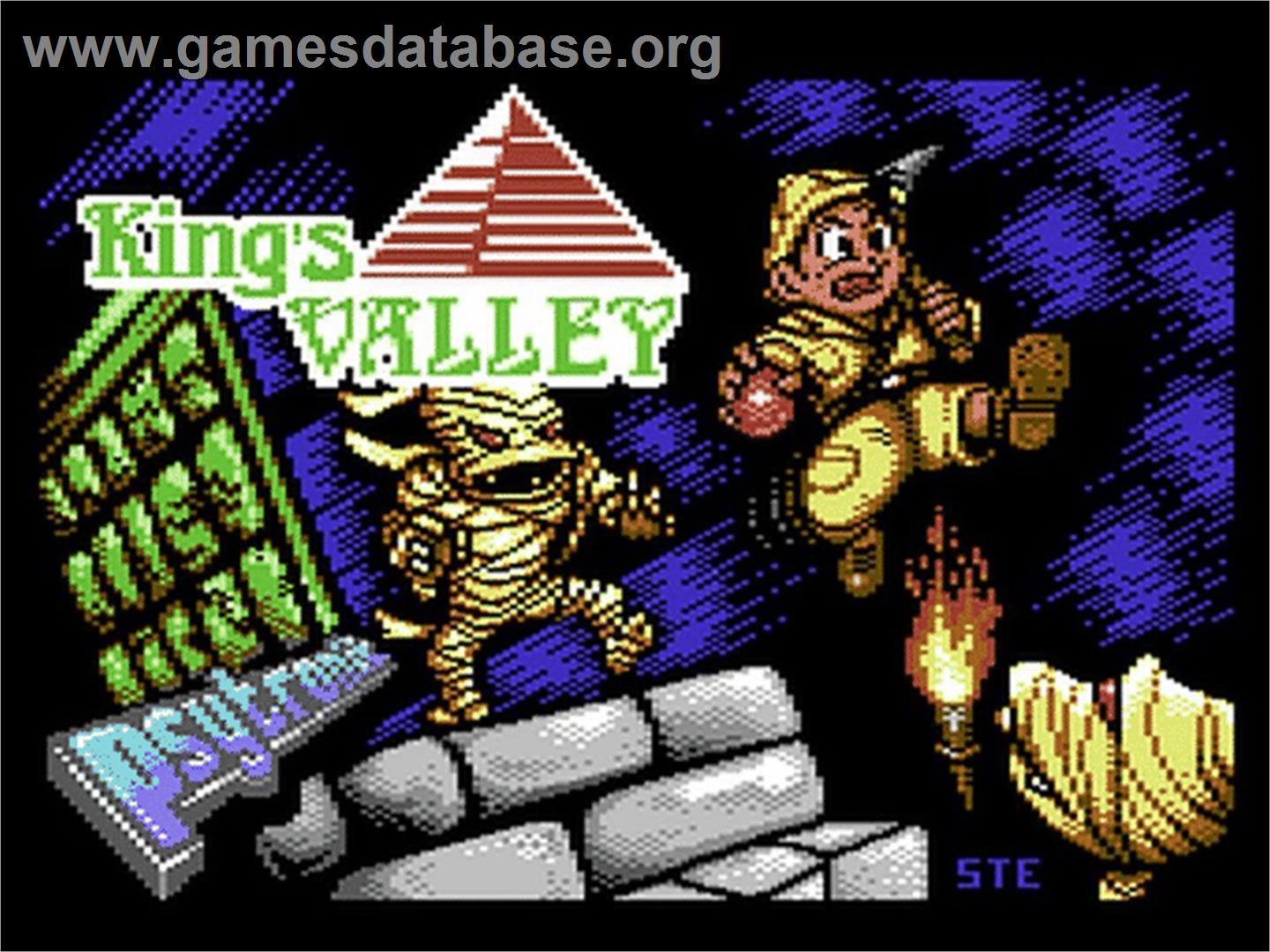 King's Valley - Commodore 64 - Artwork - Title Screen