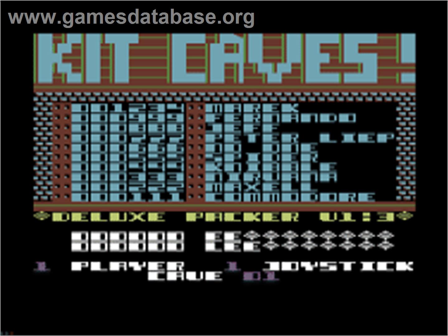Kit Caves - Commodore 64 - Artwork - Title Screen