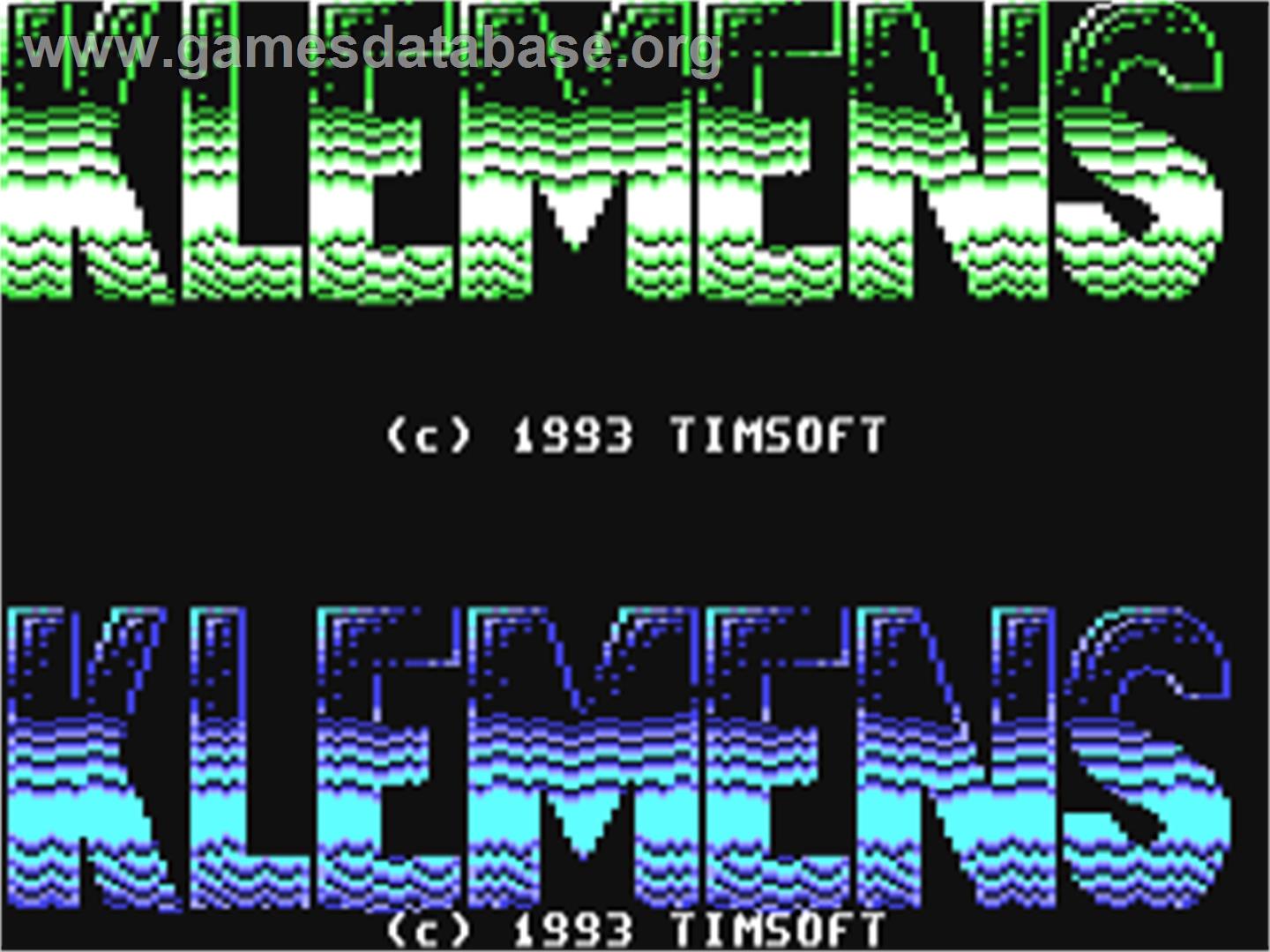 Klemens - Commodore 64 - Artwork - Title Screen