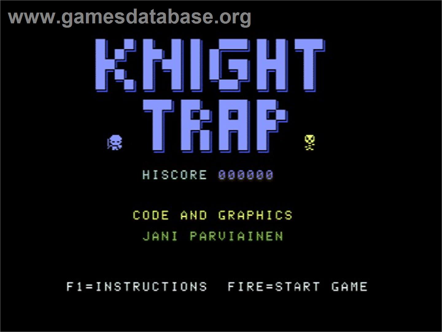 Knight Trap - Commodore 64 - Artwork - Title Screen