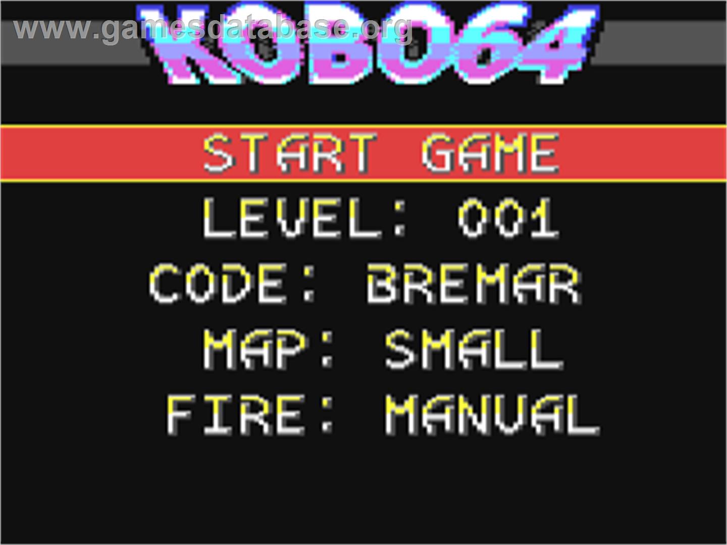 Kobo64 - Commodore 64 - Artwork - Title Screen