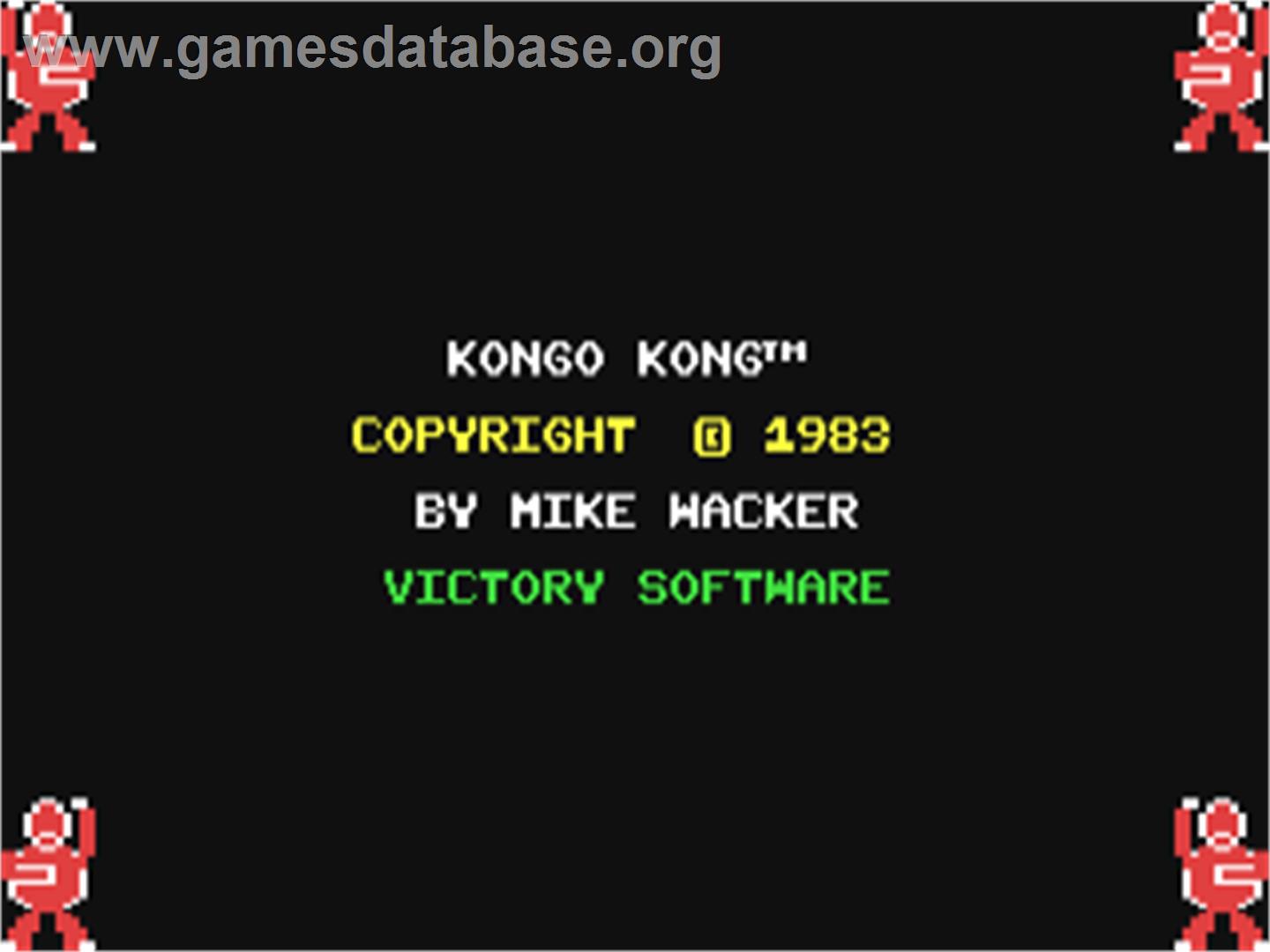 Kongo Kong - Commodore 64 - Artwork - Title Screen