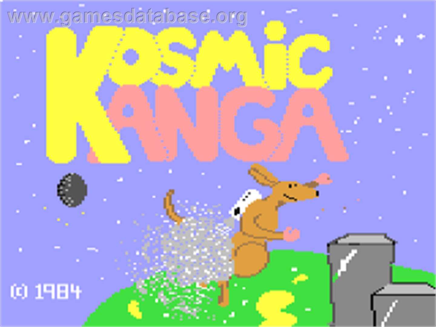 Kosmic Kanga - Commodore 64 - Artwork - Title Screen