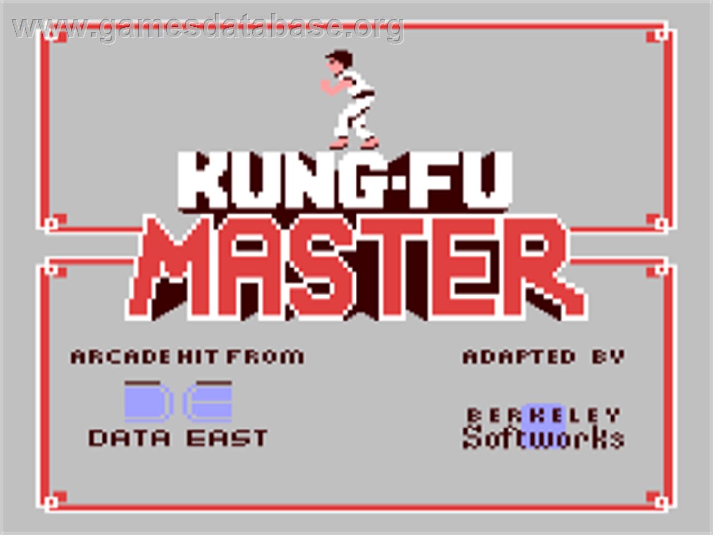 Kung-Fu Master - Commodore 64 - Artwork - Title Screen