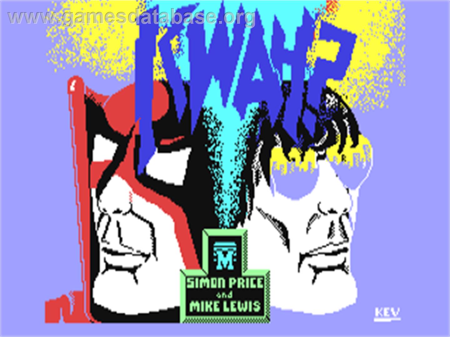 Kwah! - Commodore 64 - Artwork - Title Screen