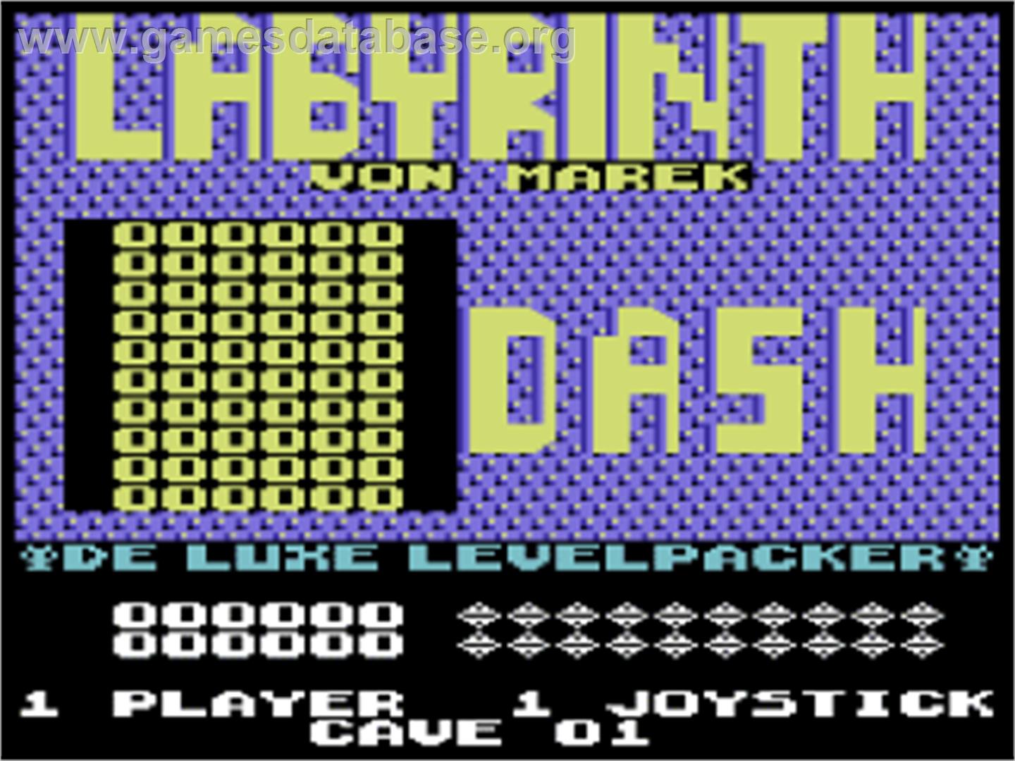 Labyrinth Dash - Commodore 64 - Artwork - Title Screen