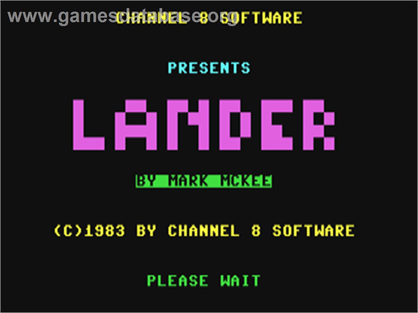 Lander (Compute!) - Commodore 64 - Artwork - Title Screen