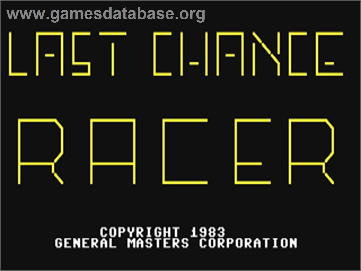 Last Chance Racer - Commodore 64 - Artwork - Title Screen