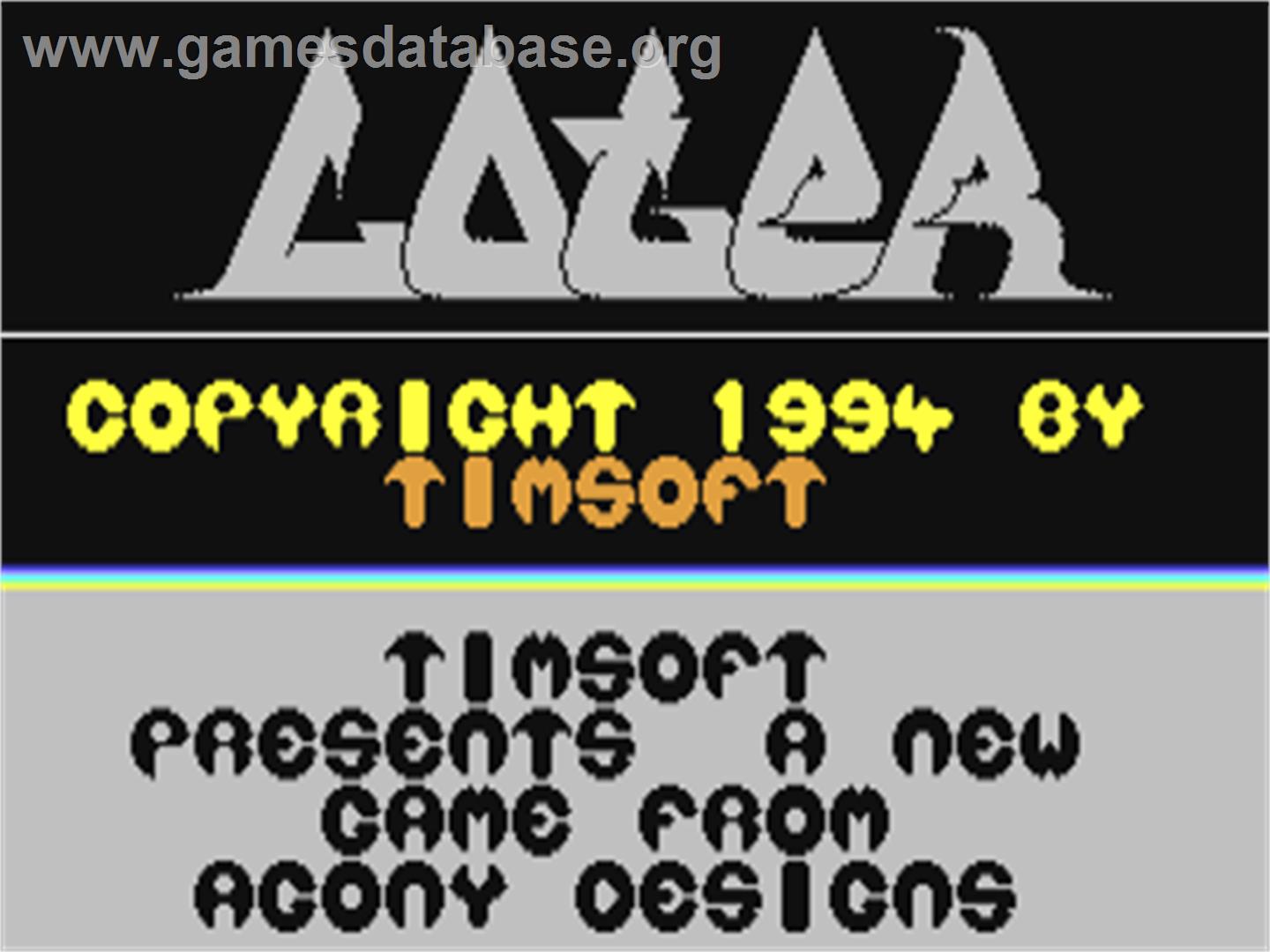 Later - Commodore 64 - Artwork - Title Screen