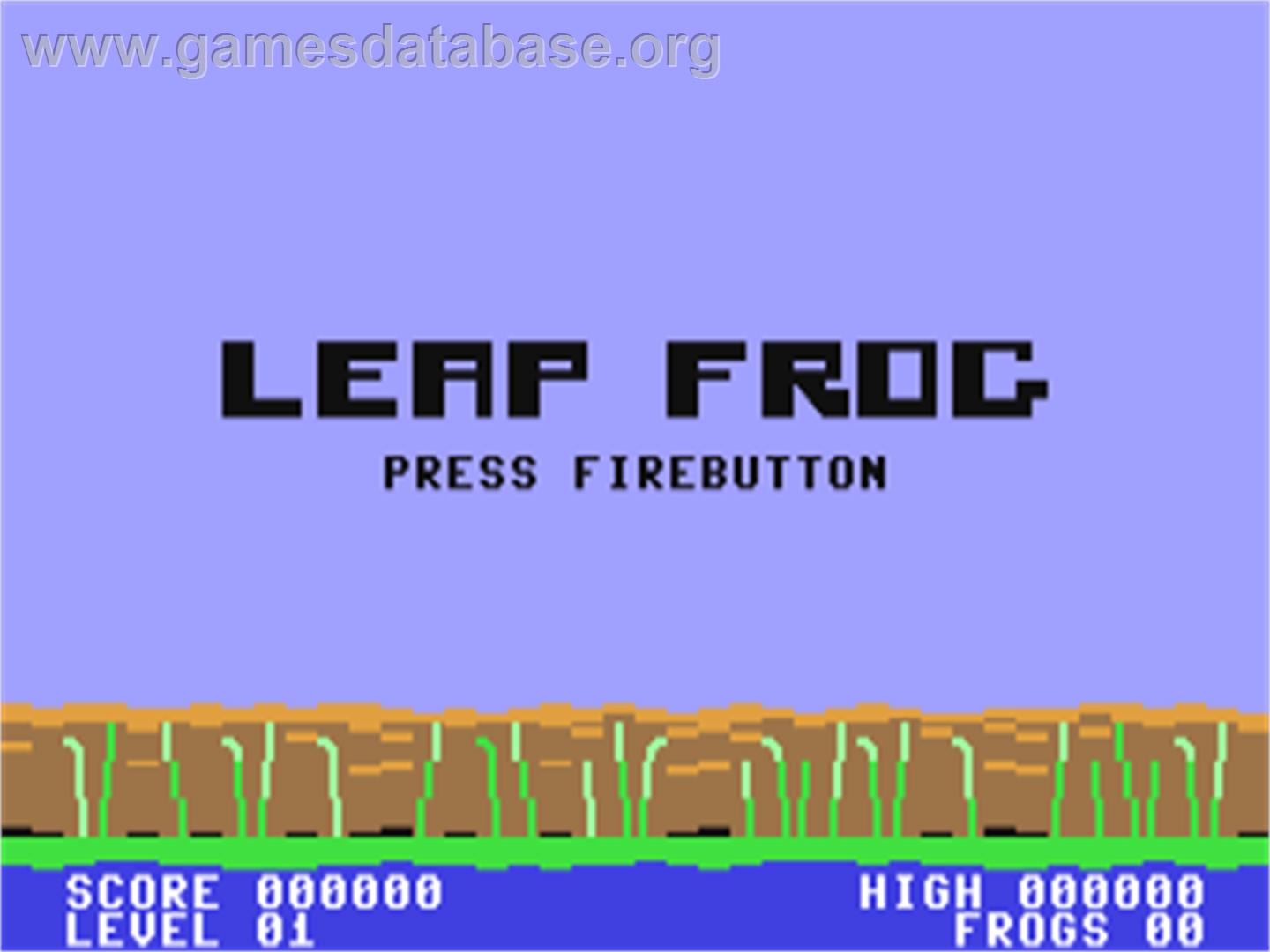 Leap Frog - Commodore 64 - Artwork - Title Screen