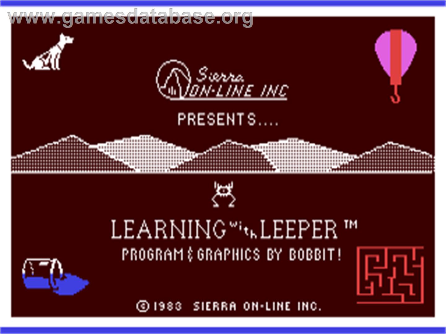 Learning With Leeper - Commodore 64 - Artwork - Title Screen