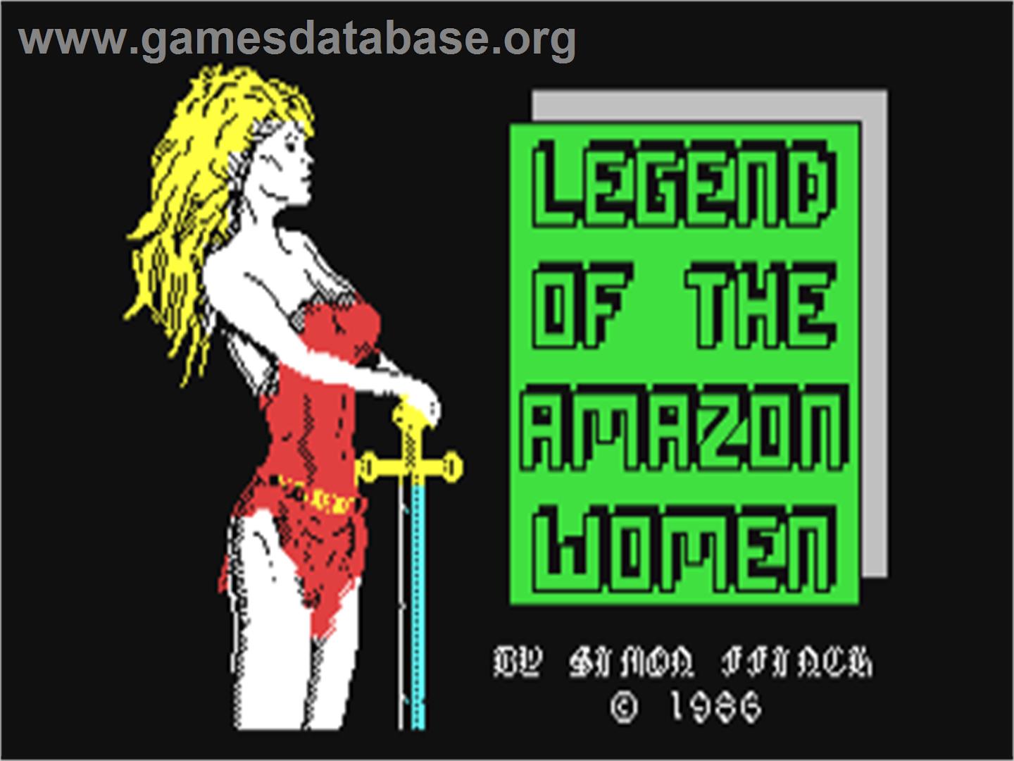 Legend Of The Amazon Women - Commodore 64 - Artwork - Title Screen