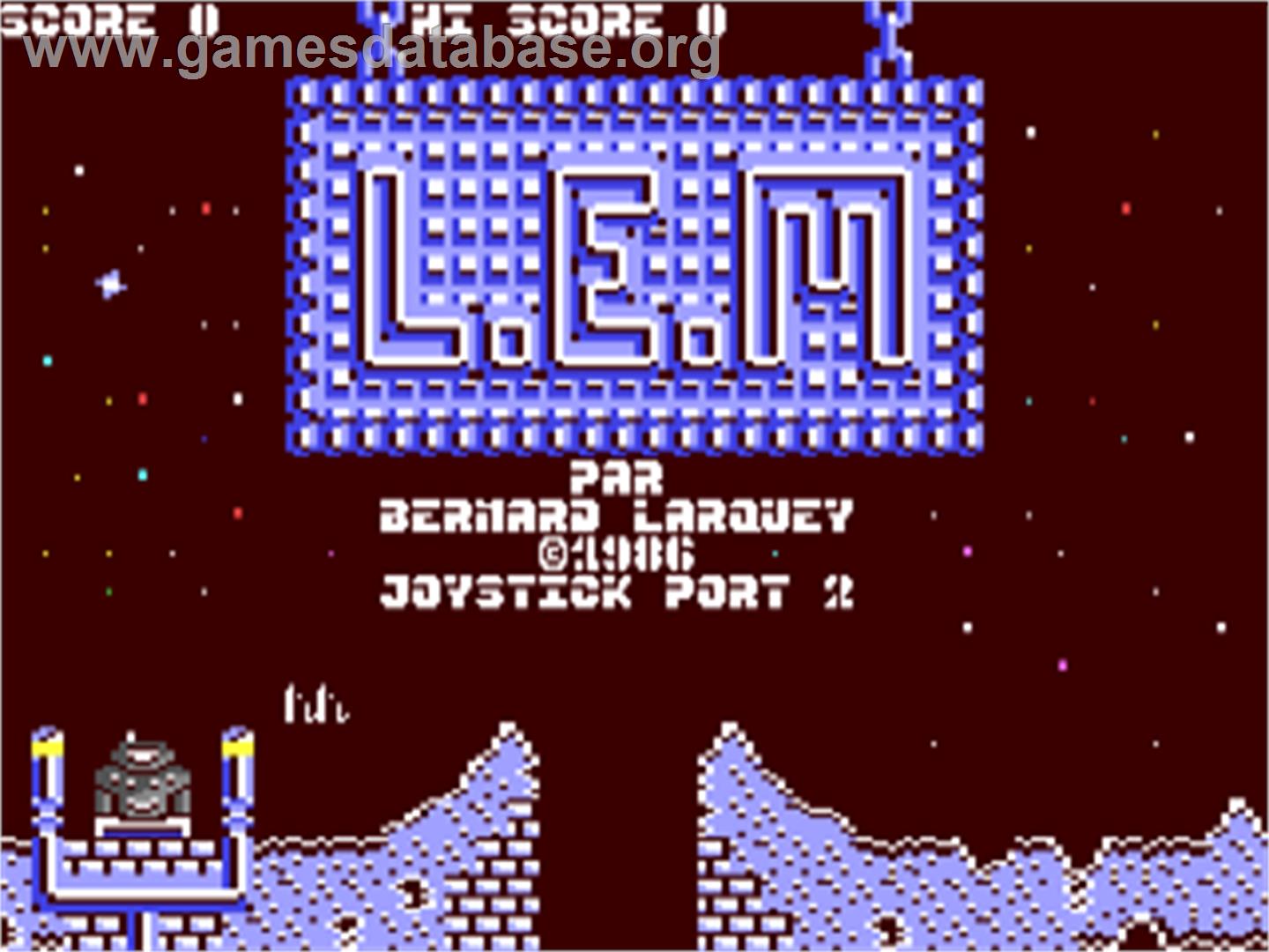 Lem (Creative Computing) - Commodore 64 - Artwork - Title Screen