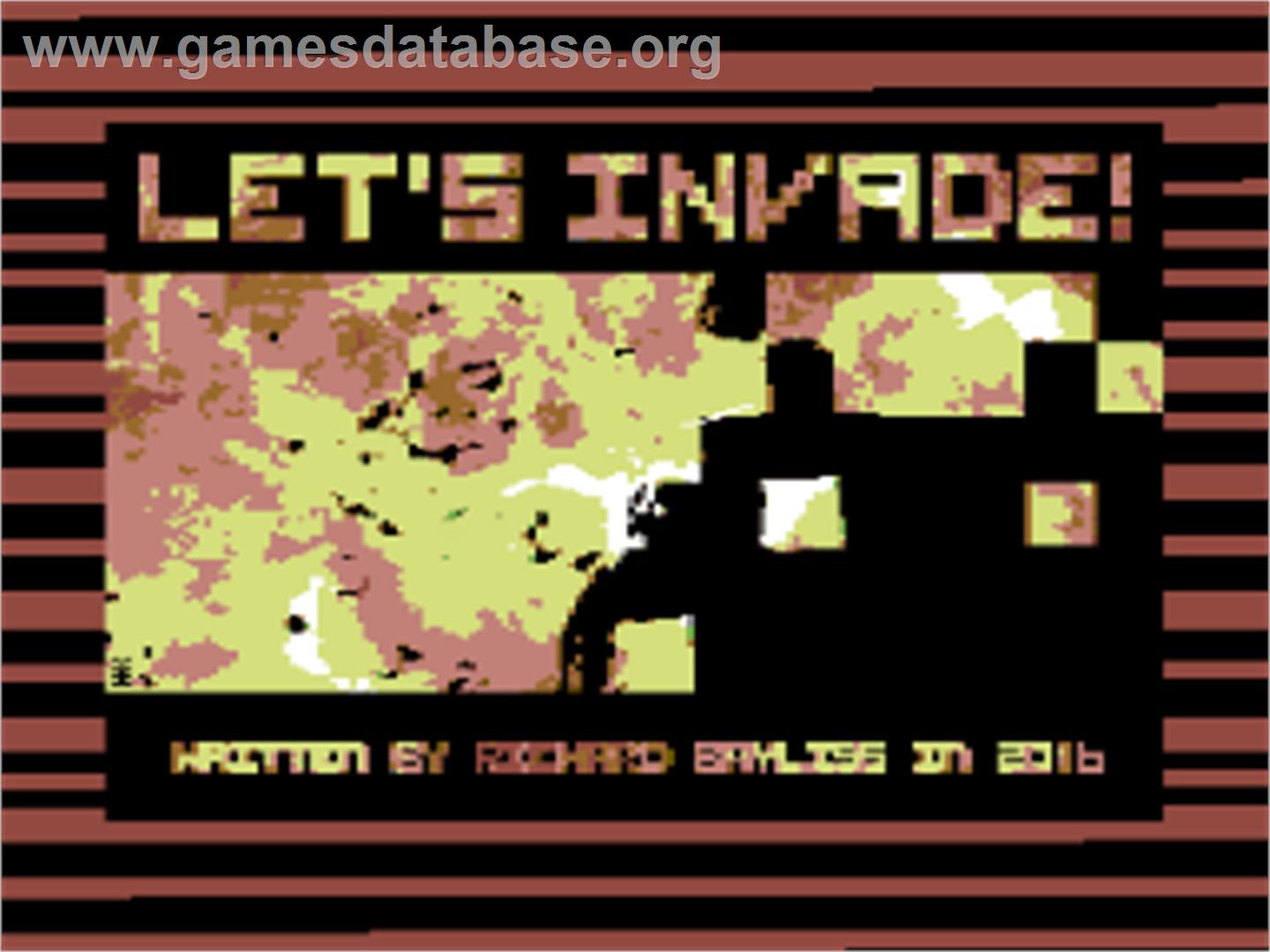 Let's Invade! - Commodore 64 - Artwork - Title Screen
