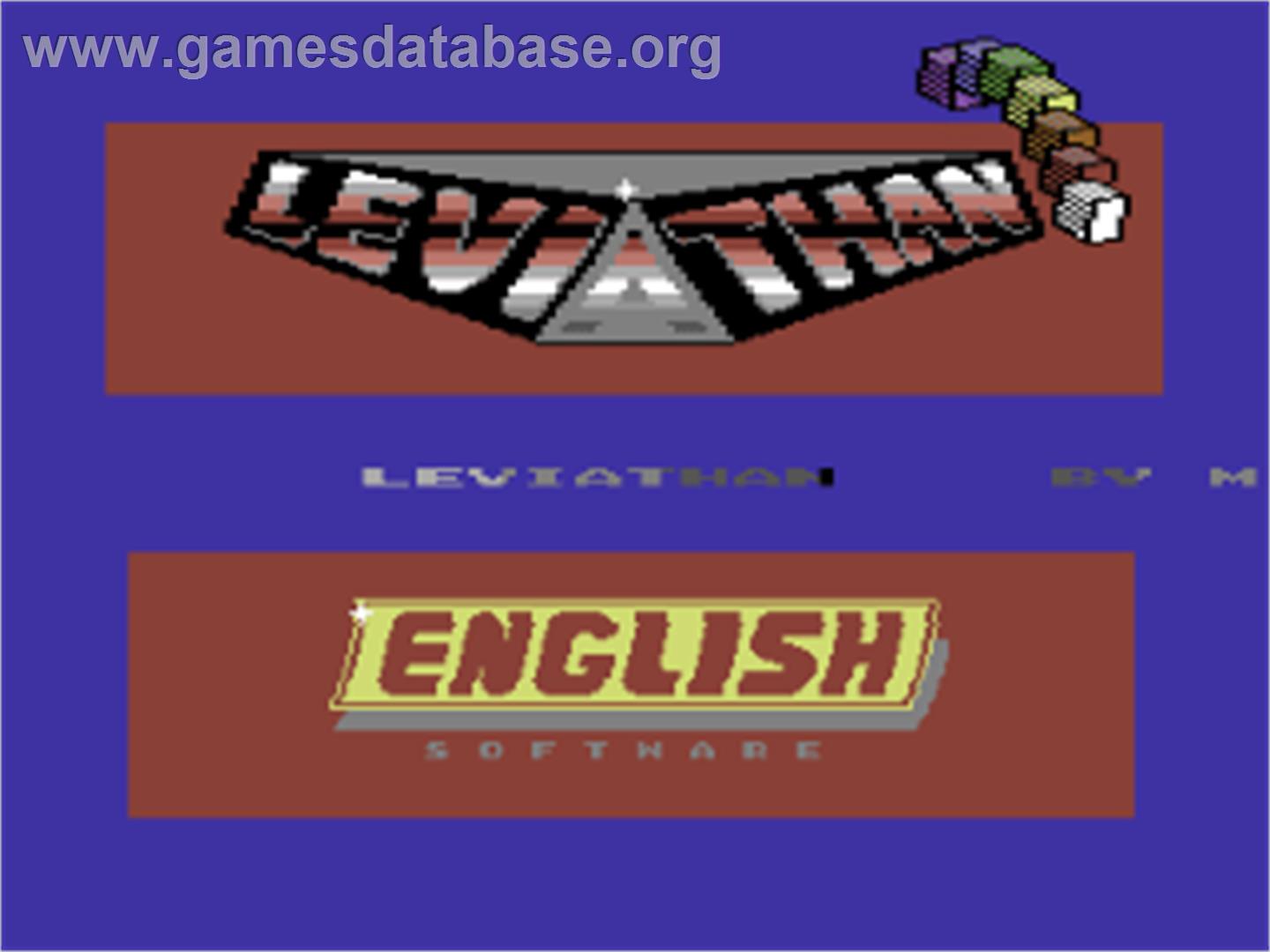 Leviathan - Commodore 64 - Artwork - Title Screen