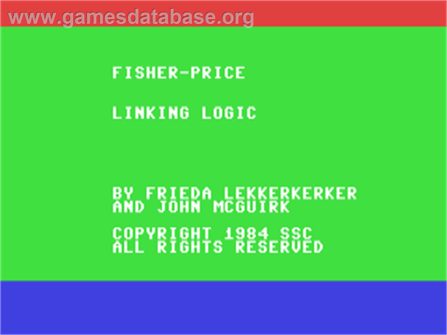 Linking Logic - Commodore 64 - Artwork - Title Screen