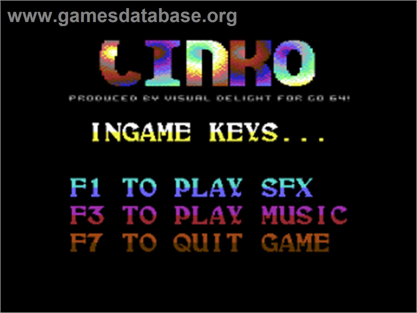 Linko - Commodore 64 - Artwork - Title Screen