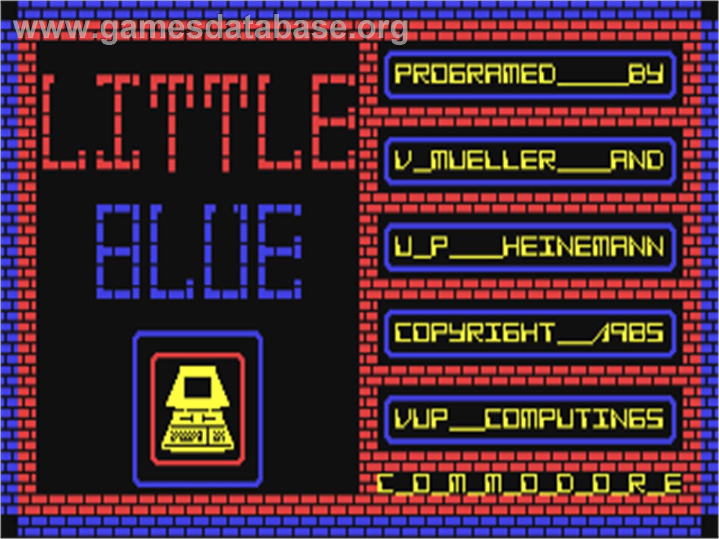 Little Blue - Commodore 64 - Artwork - Title Screen