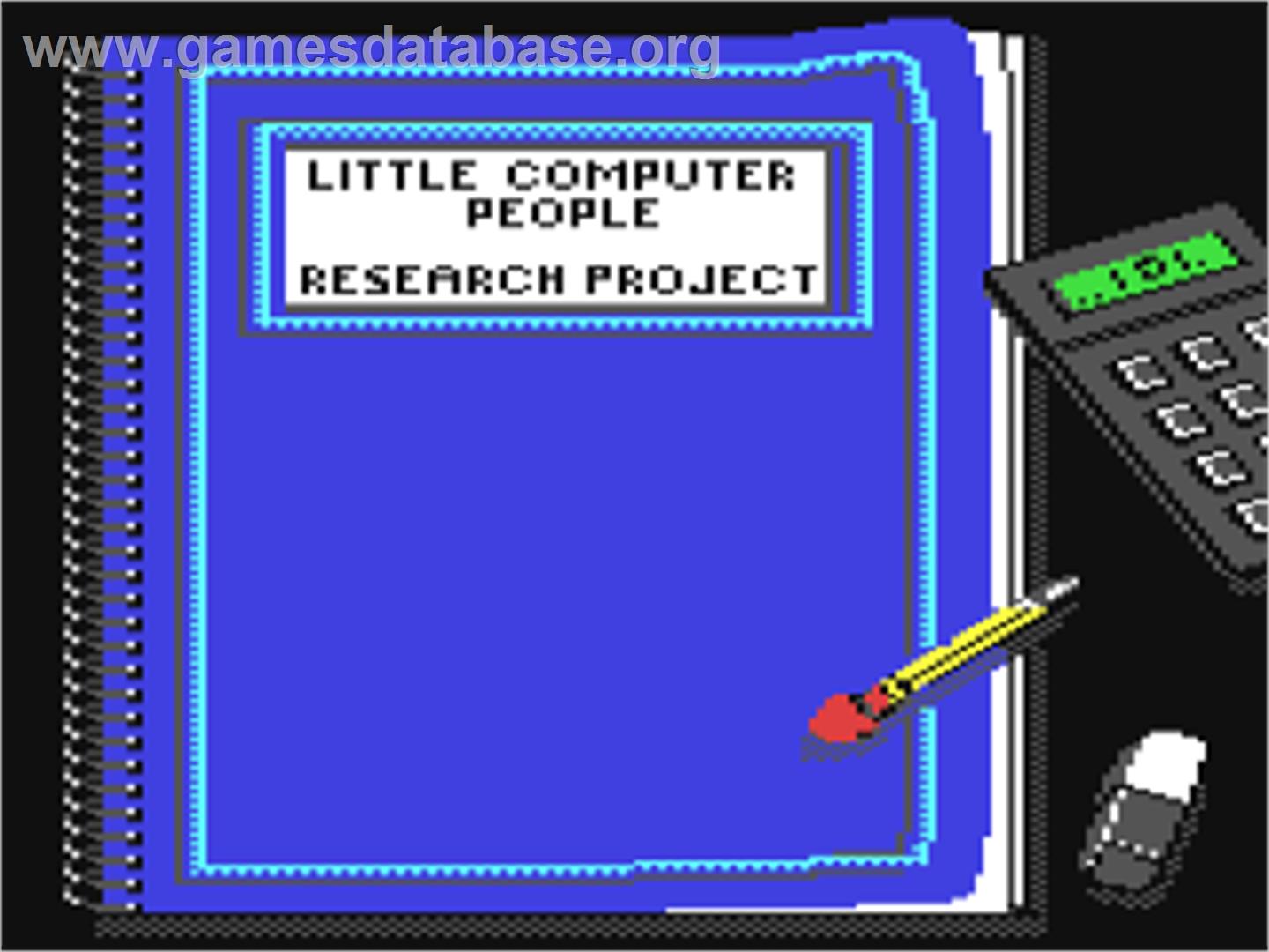 Little Computer People - Commodore 64 - Artwork - Title Screen