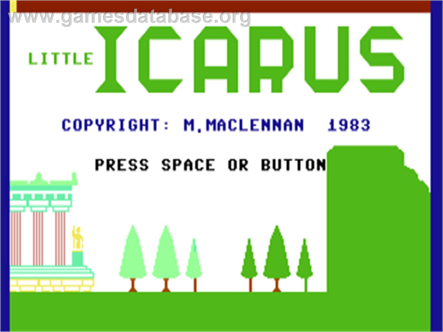 Little Icarus - Commodore 64 - Artwork - Title Screen