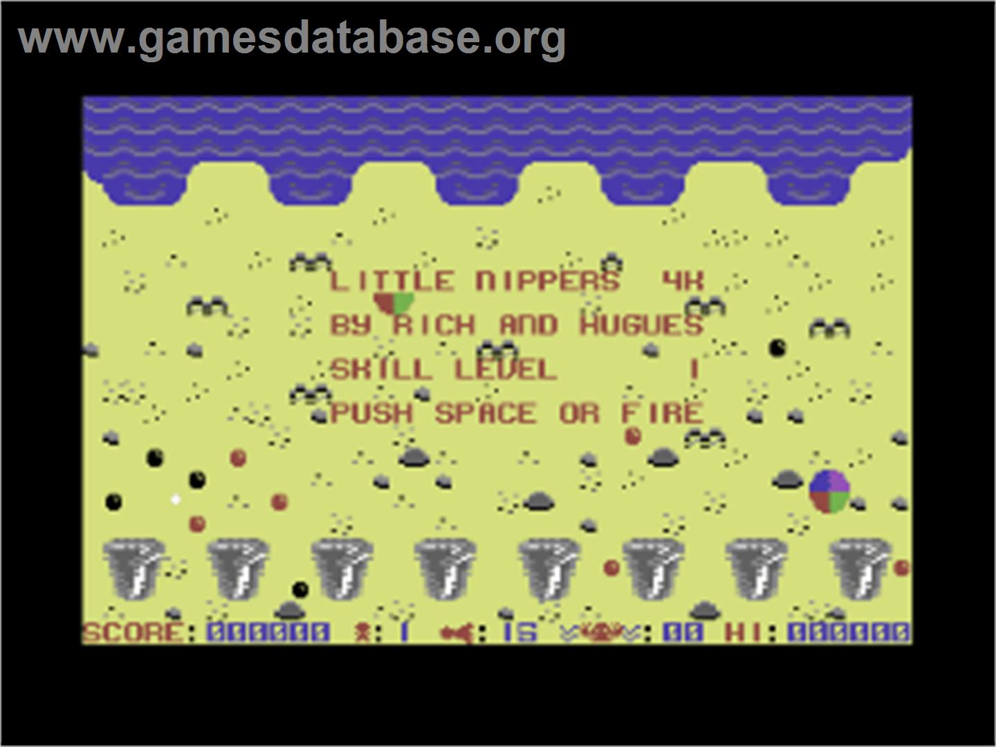 Little Nippers 4K - Commodore 64 - Artwork - Title Screen
