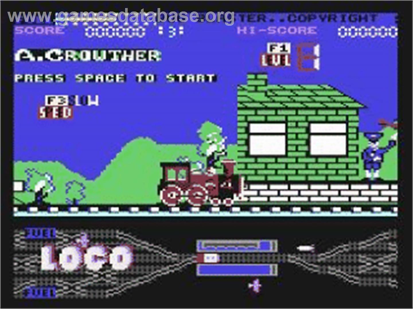 Loco (Alligata Software) - Commodore 64 - Artwork - Title Screen