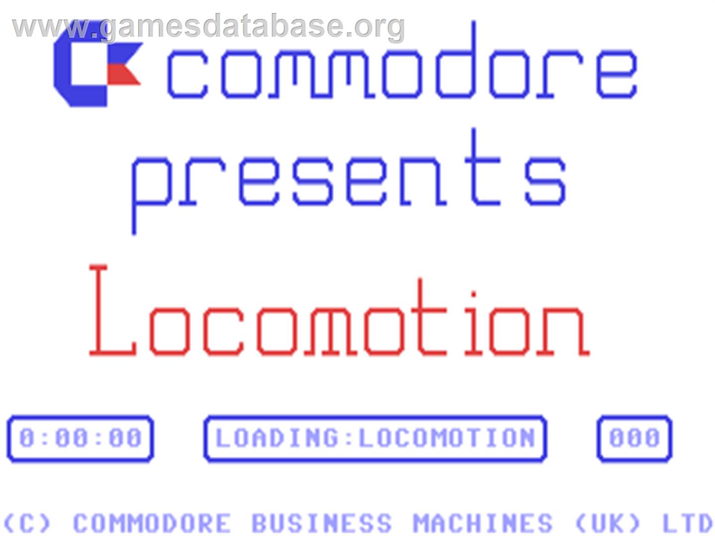 Locomotion (Tynesoft) - Commodore 64 - Artwork - Title Screen
