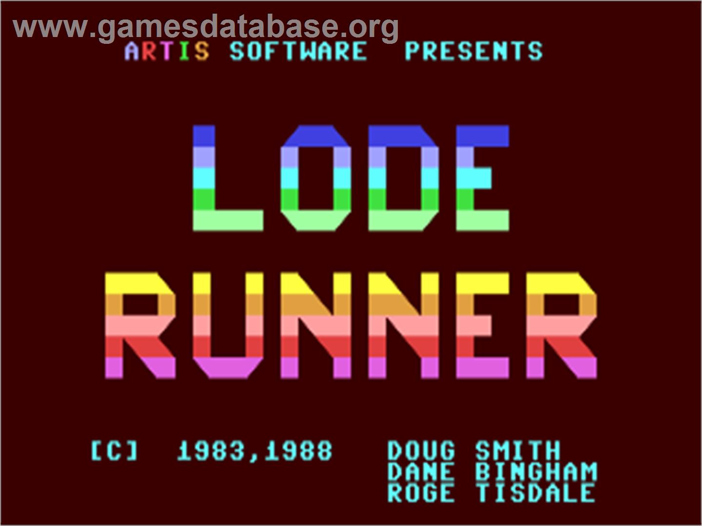 Lode Runner 5 - Commodore 64 - Artwork - Title Screen