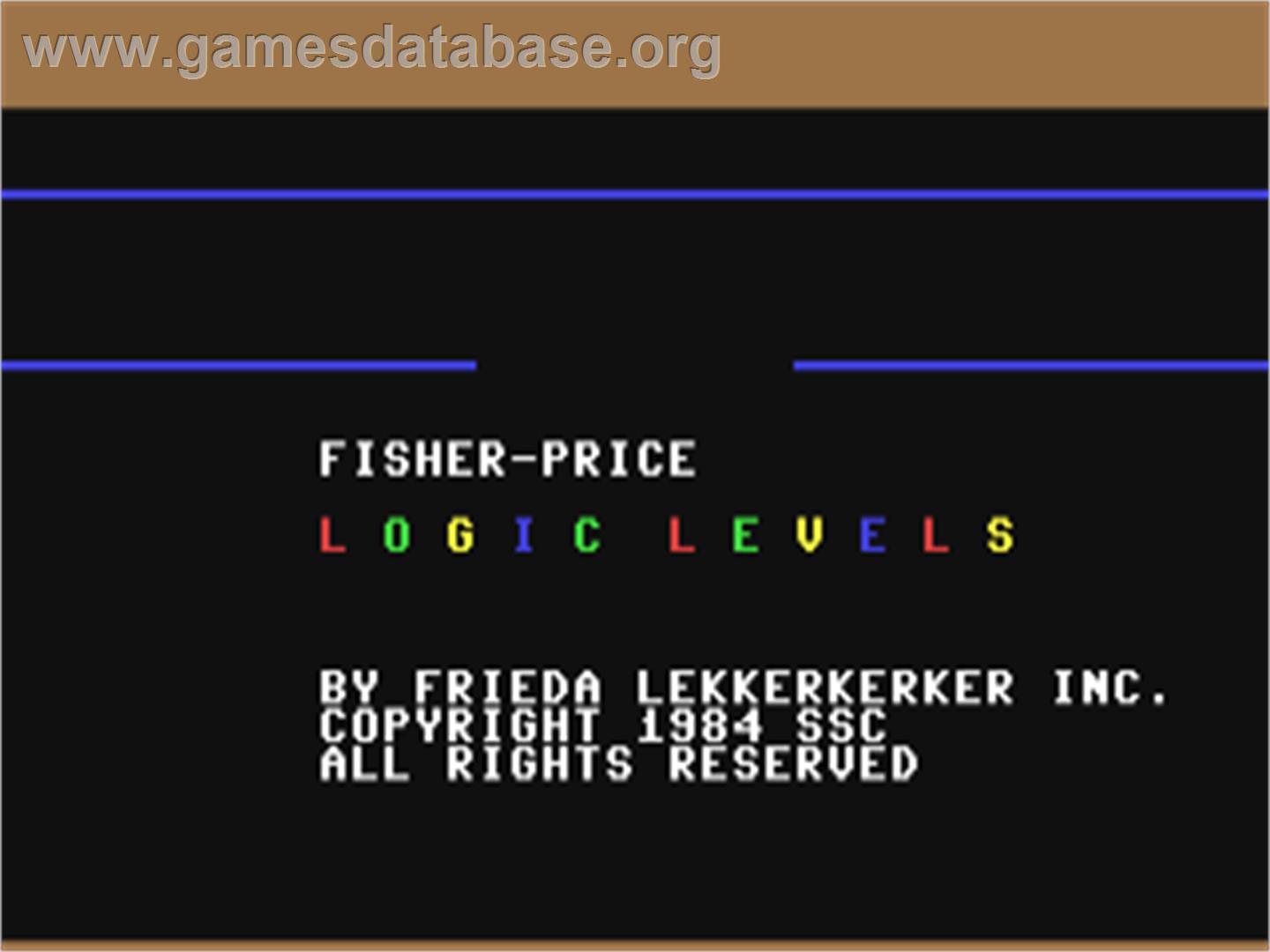 Logic Levels - Commodore 64 - Artwork - Title Screen