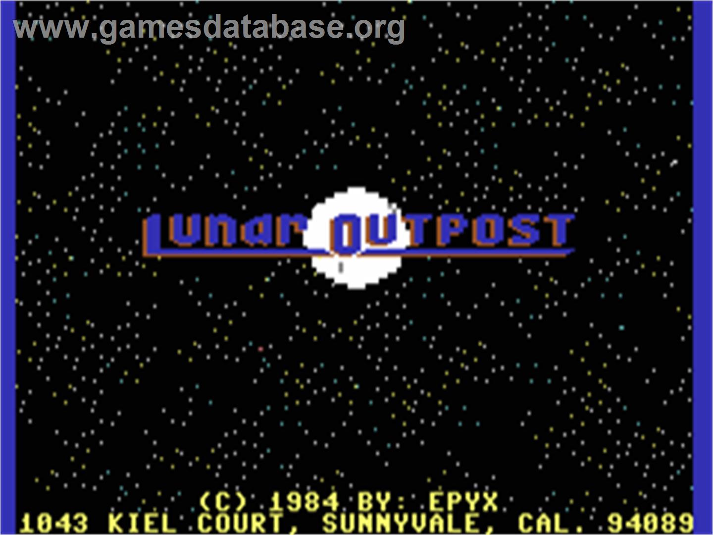 Lunar Outpost - Commodore 64 - Artwork - Title Screen