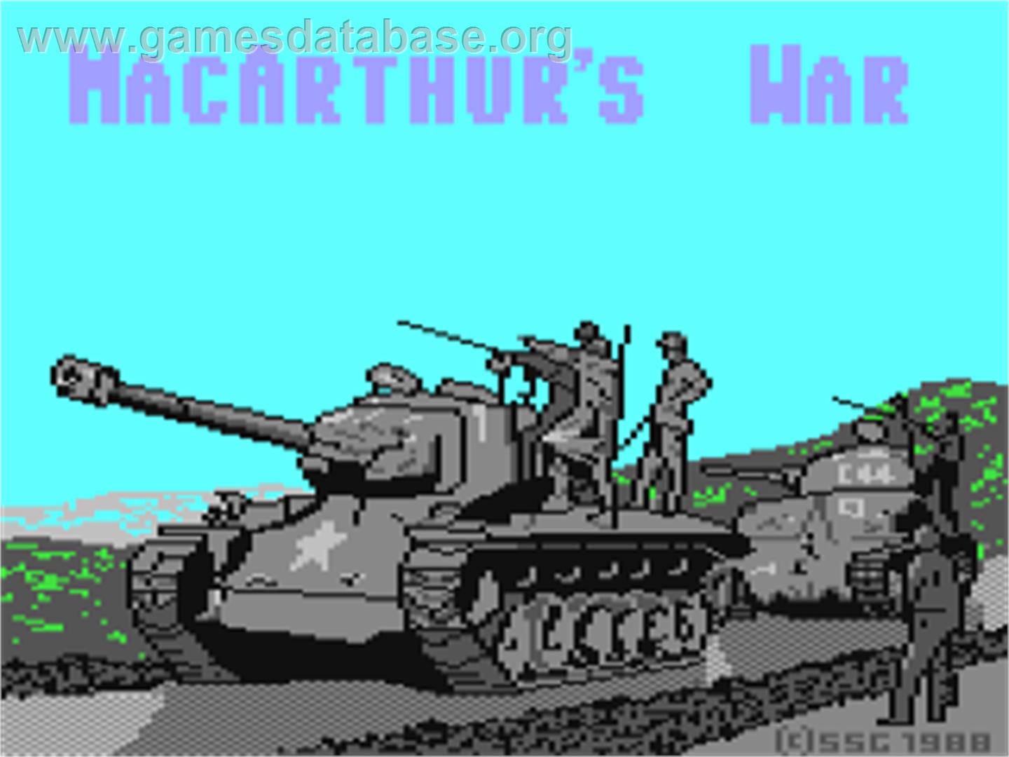 Macarthur's War - Battles For Korea - Commodore 64 - Artwork - Title Screen