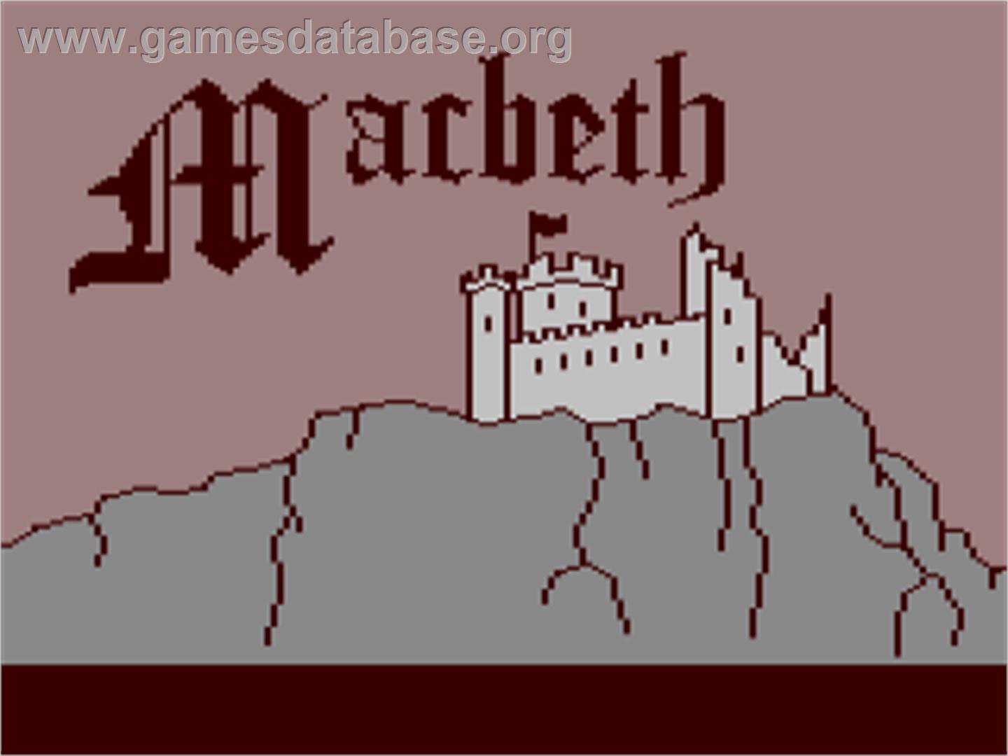 Macbeth - Commodore 64 - Artwork - Title Screen