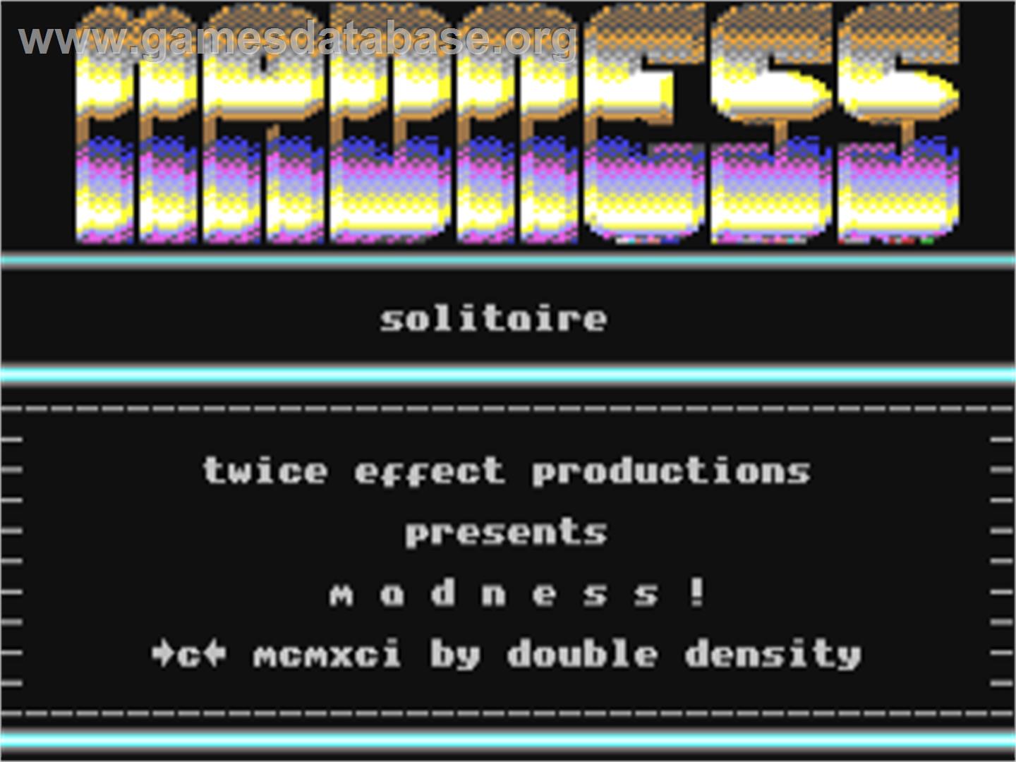 Madness (CP Verlag) - Commodore 64 - Artwork - Title Screen
