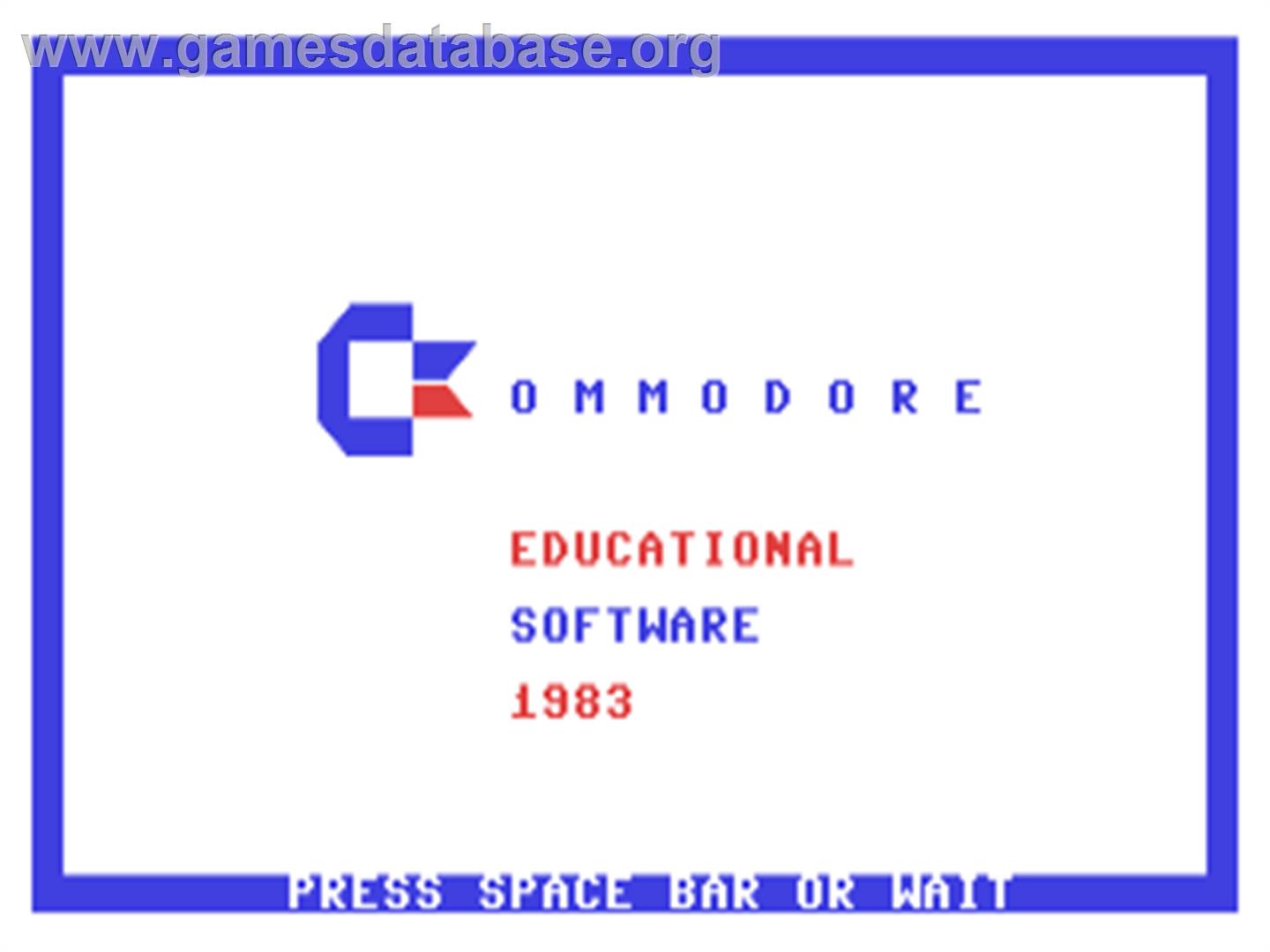 Magic Square (Unknown) - Commodore 64 - Artwork - Title Screen