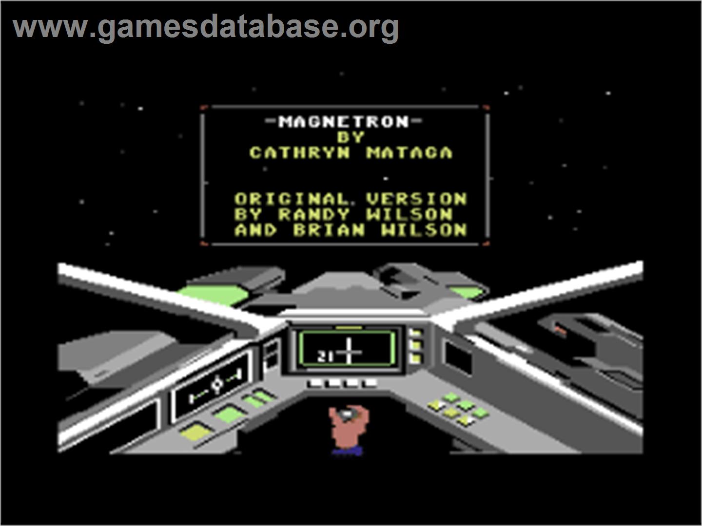 Magnetron (Brøderbund) - Commodore 64 - Artwork - Title Screen