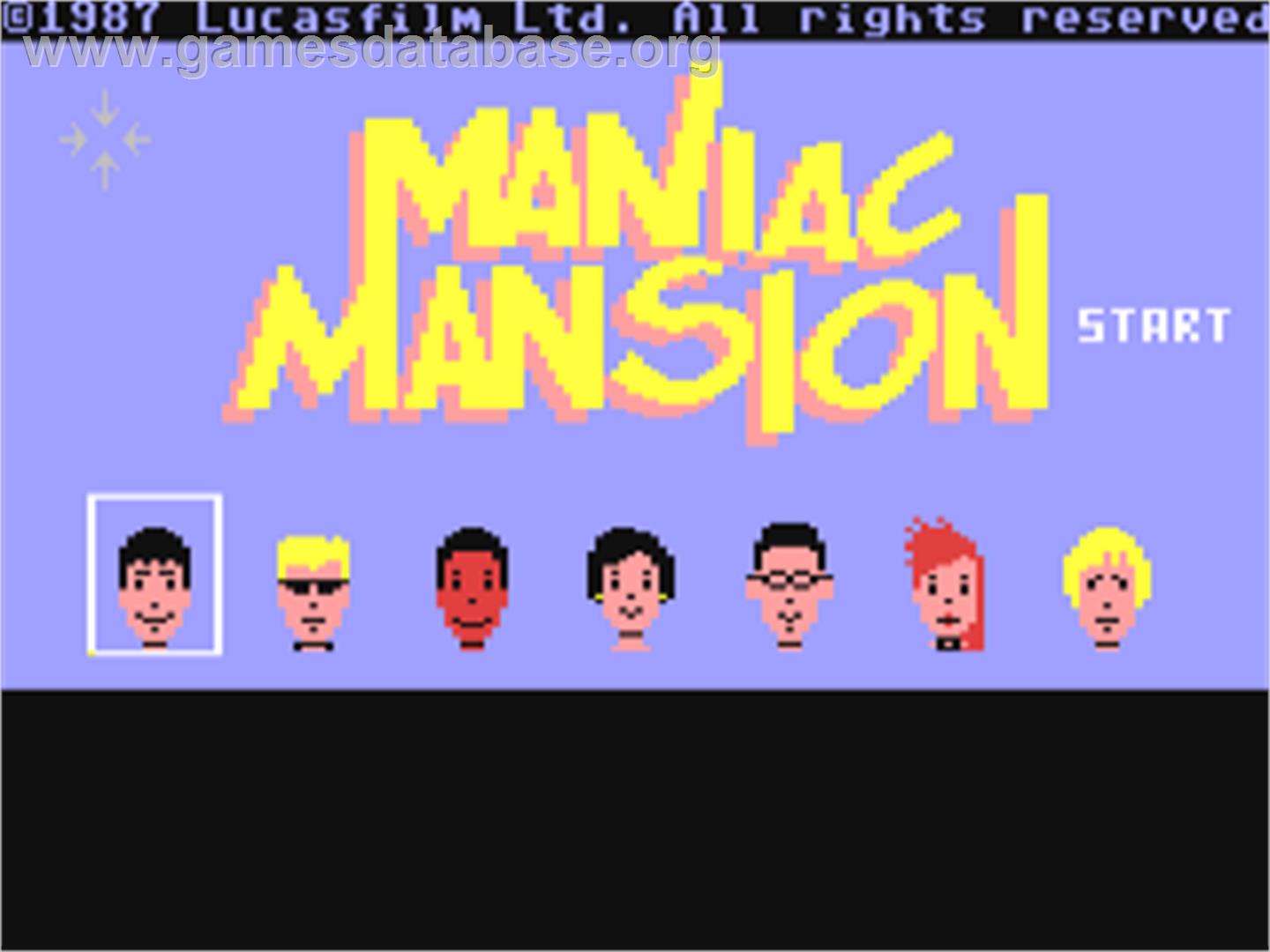 Maniac Mansion - Commodore 64 - Artwork - Title Screen