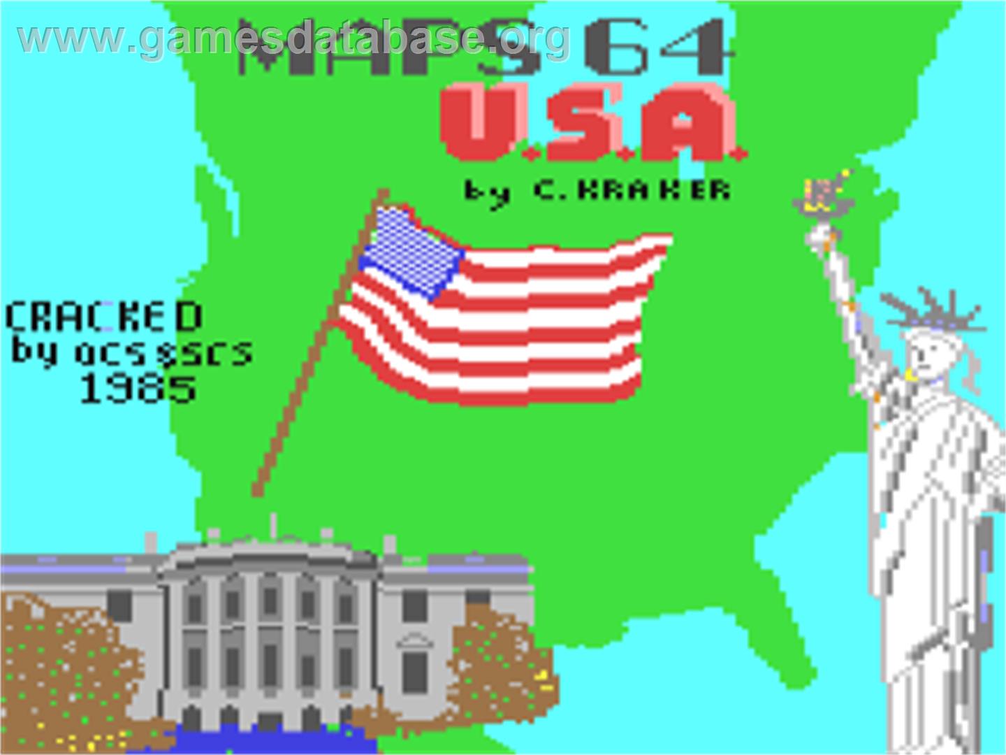 Maps 64 - Usa - Commodore 64 - Artwork - Title Screen