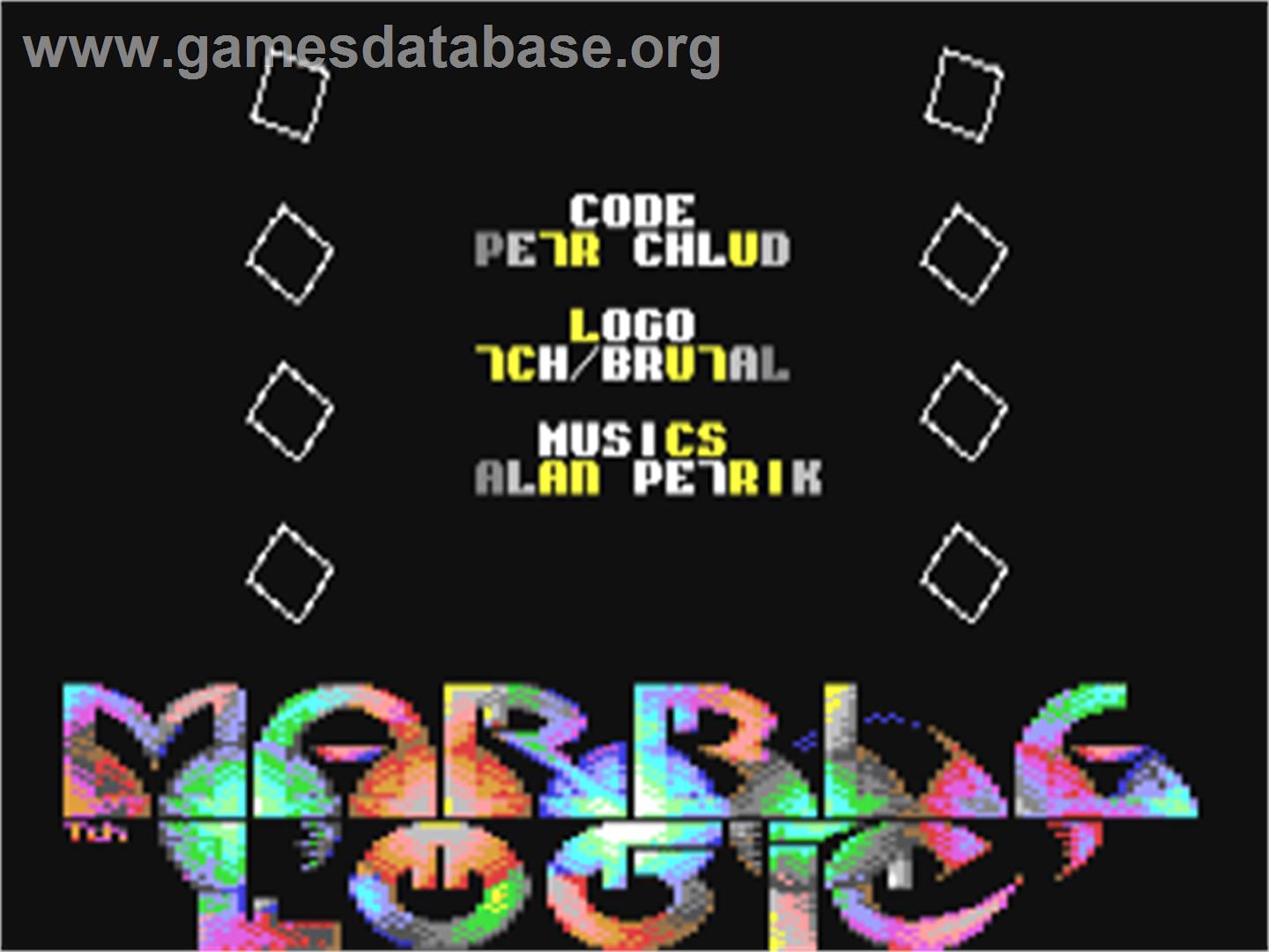 Marble Logic - Commodore 64 - Artwork - Title Screen