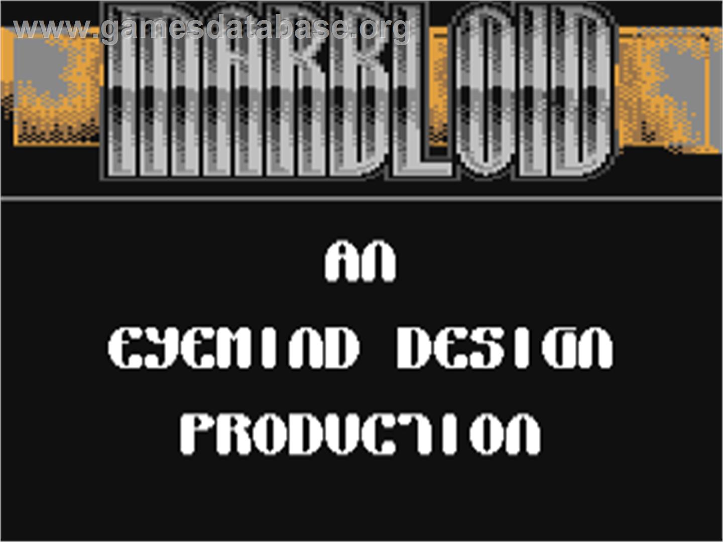 Marbloid - Commodore 64 - Artwork - Title Screen