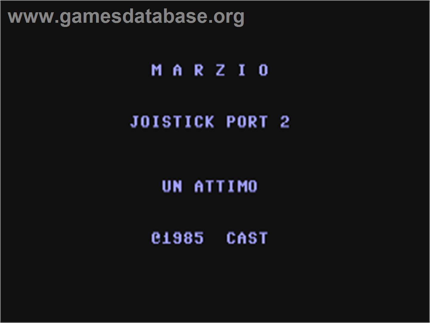 Marzio - Commodore 64 - Artwork - Title Screen