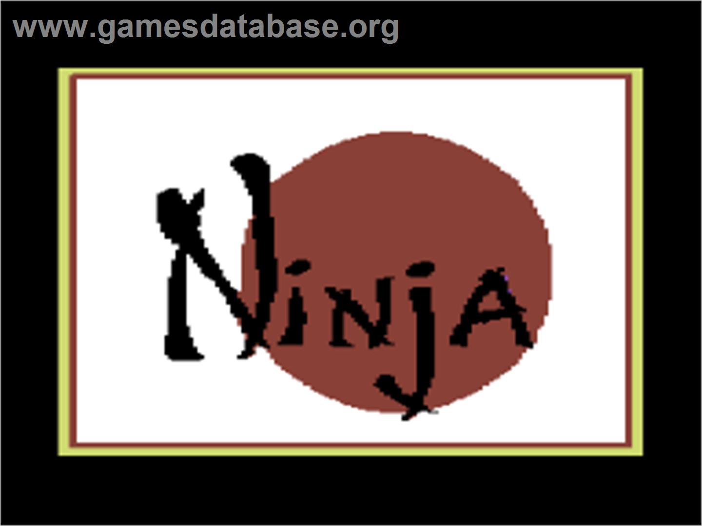 Master Ninja: Shadow Warrior of Death - Commodore 64 - Artwork - Title Screen
