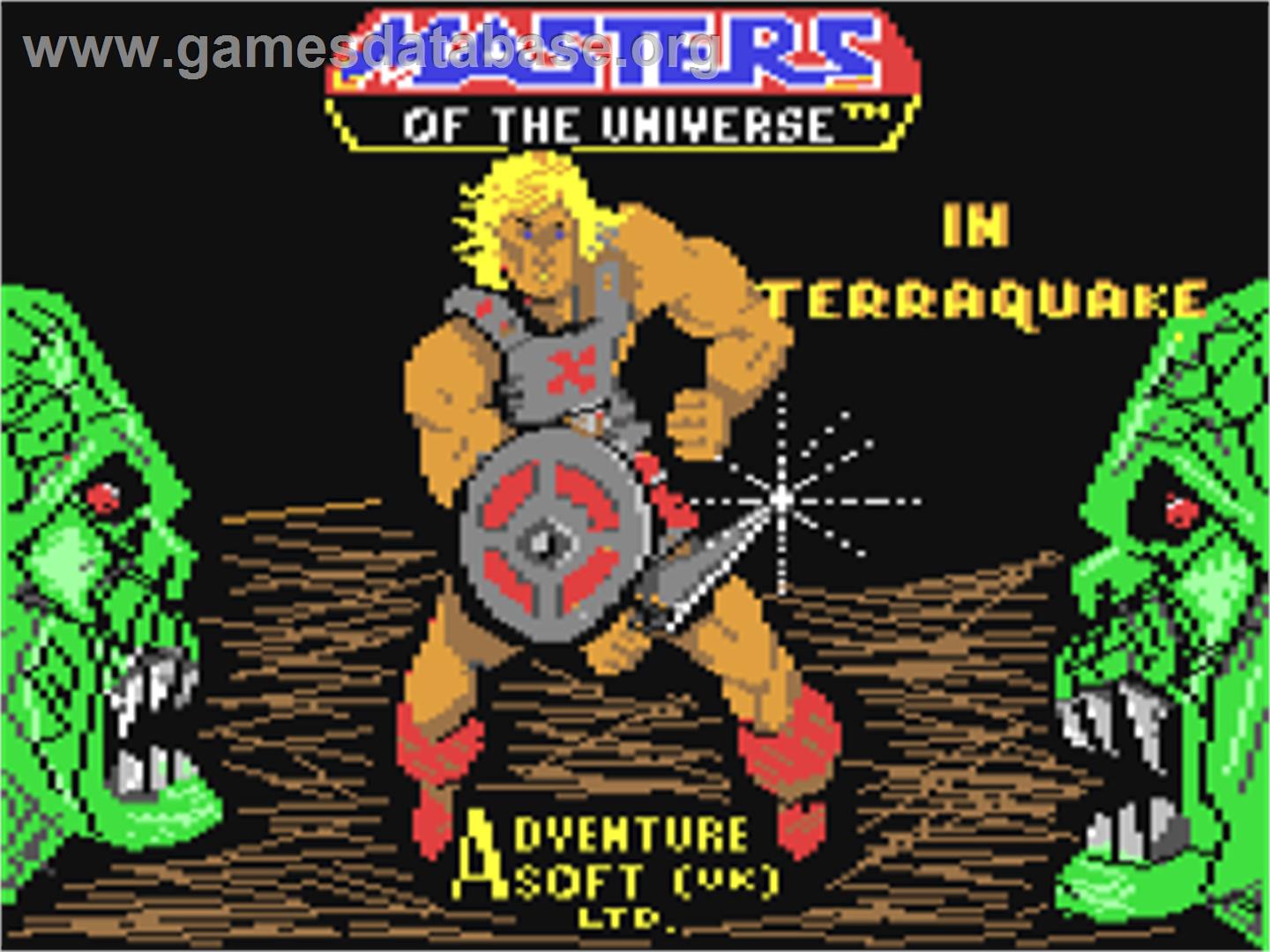 Masters of the Universe: Super Adventure - Commodore 64 - Artwork - Title Screen