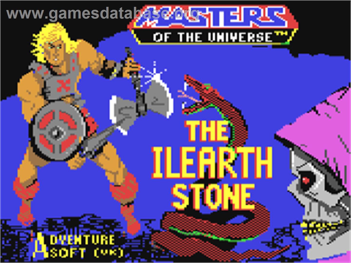 Masters of the Universe: The Arcade Game - Commodore 64 - Artwork - Title Screen