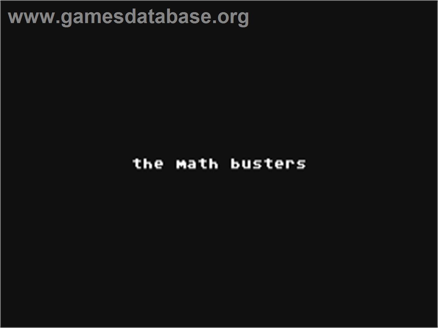 Math Busters, The - Commodore 64 - Artwork - Title Screen