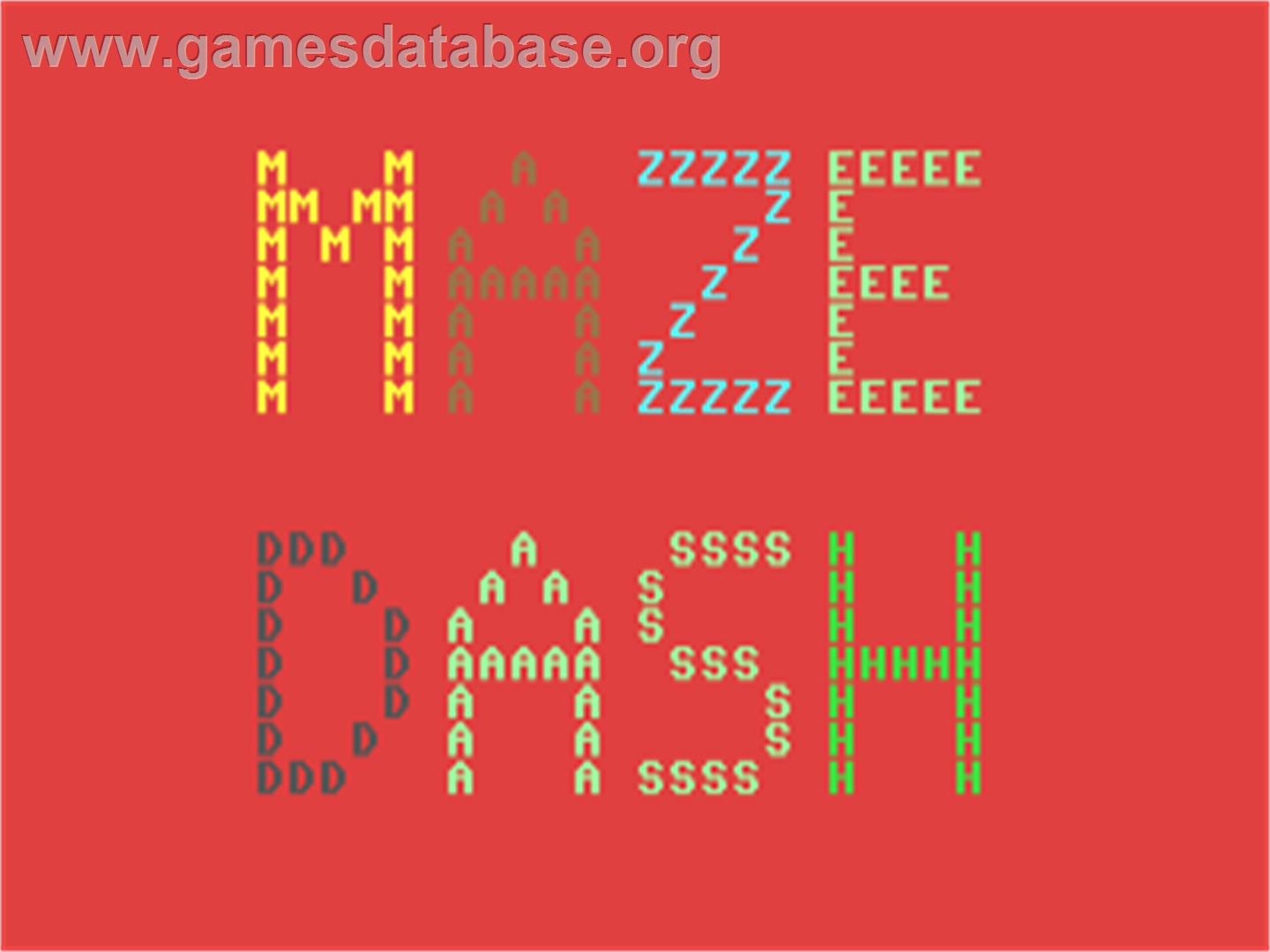 Maze Dash - Commodore 64 - Artwork - Title Screen