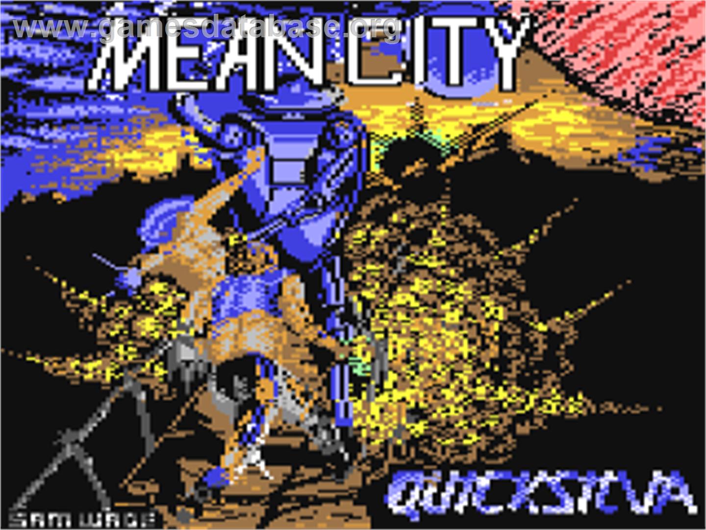 Mean City - Commodore 64 - Artwork - Title Screen