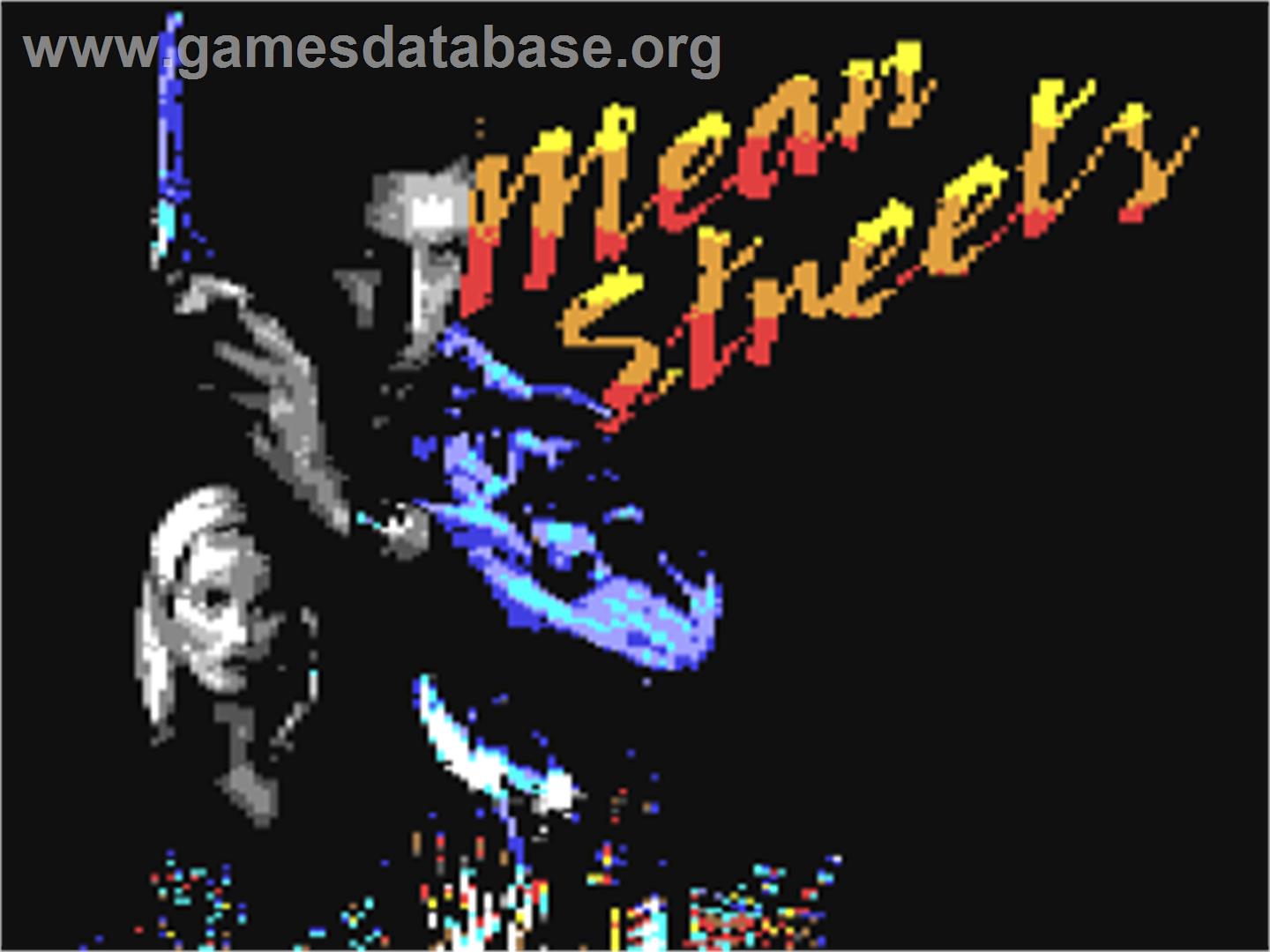 Mean Streets - Commodore 64 - Artwork - Title Screen