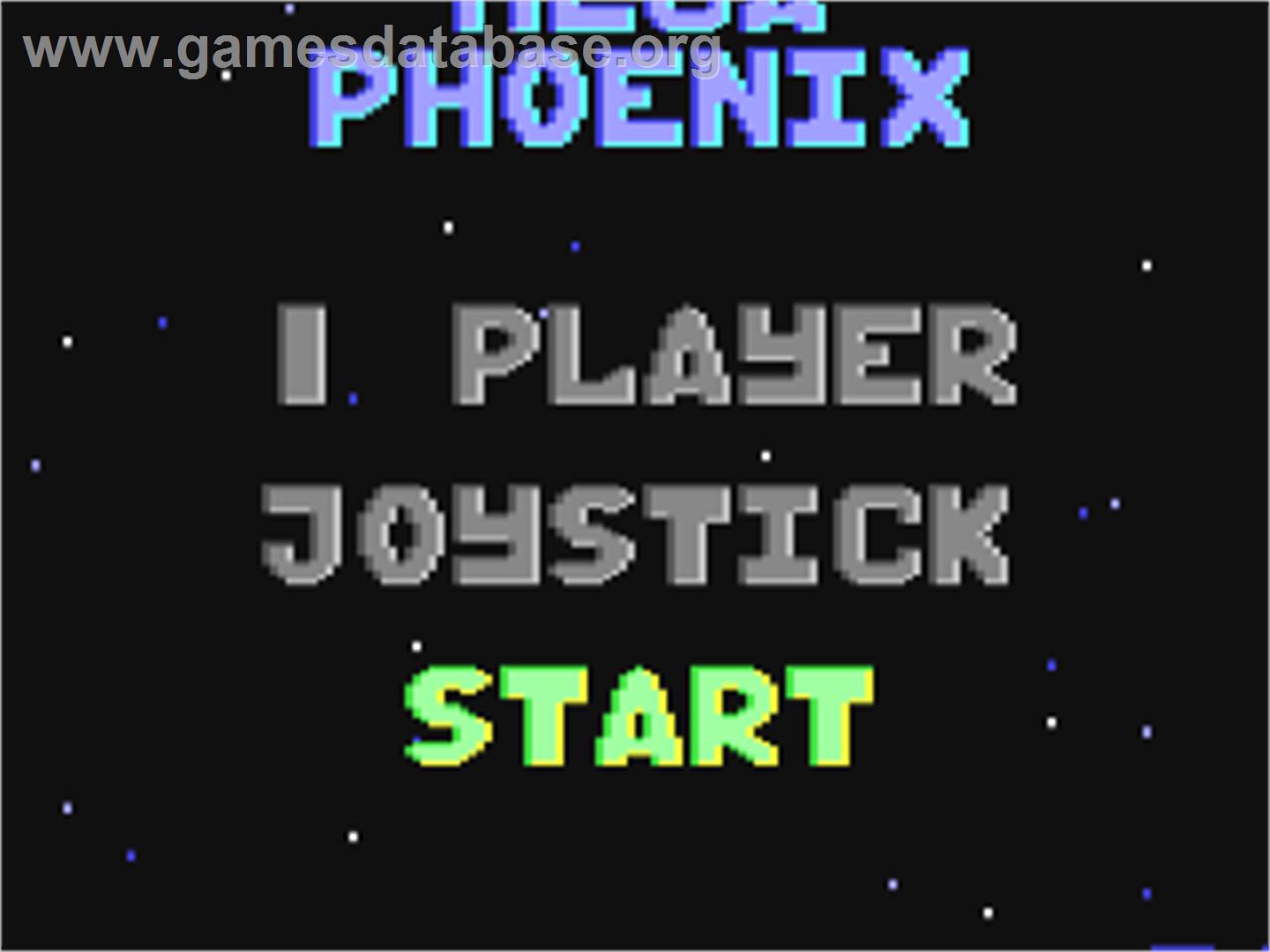 Mega Phoenix - Commodore 64 - Artwork - Title Screen